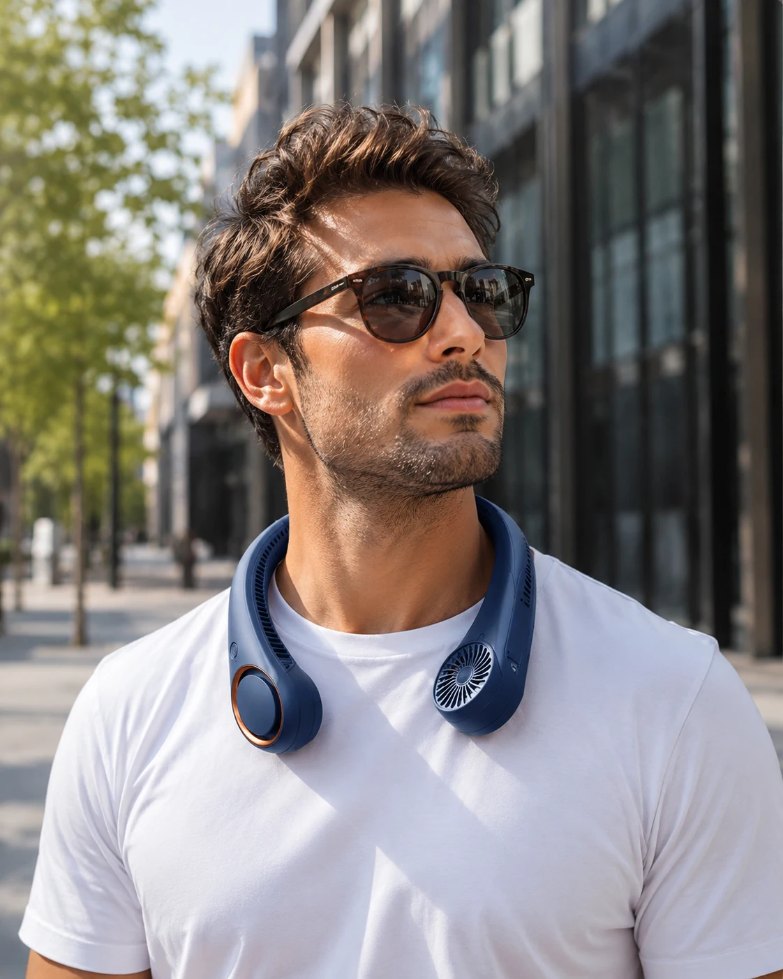 Homme en ville avec Coolora